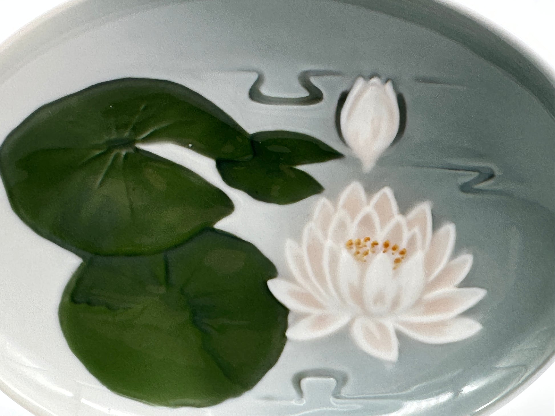 Bing & Grøndahl - Waterlilly - Bowl - 6414 - 10.5x14cm - B&G Scandinapan