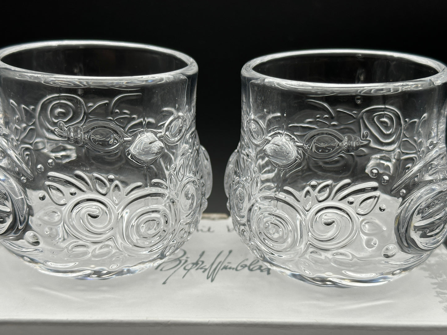 Bjørn Wiinblad - Birds - Tea candle holder - Glass - Rare Scandinapan