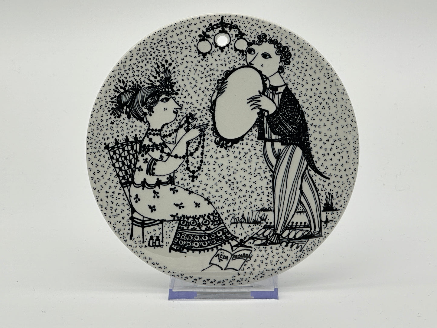 Björn Wiinblad - Month plaque - Ø15cm Scandinapan