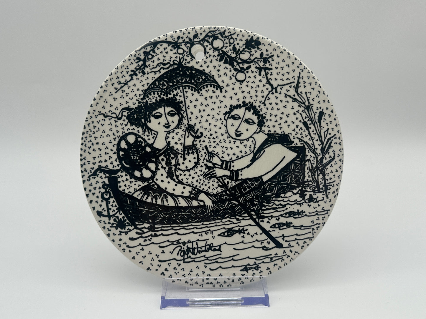 Björn Wiinblad - Month plaque - Ø15cm Scandinapan