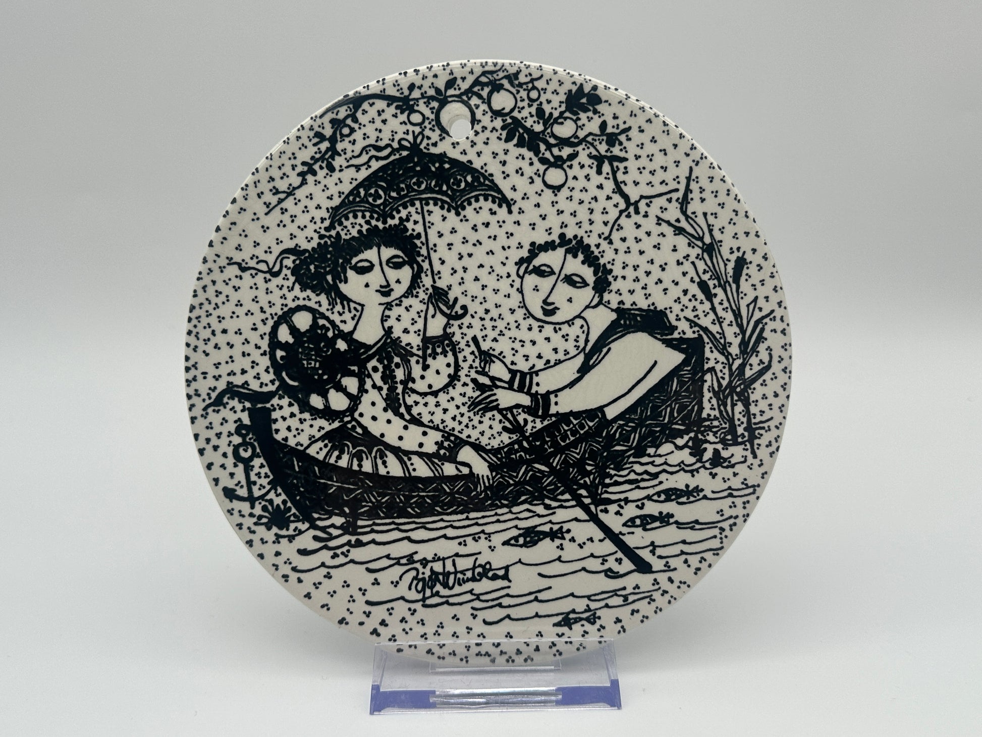 Björn Wiinblad - Month plaque - Ø15cm Scandinapan