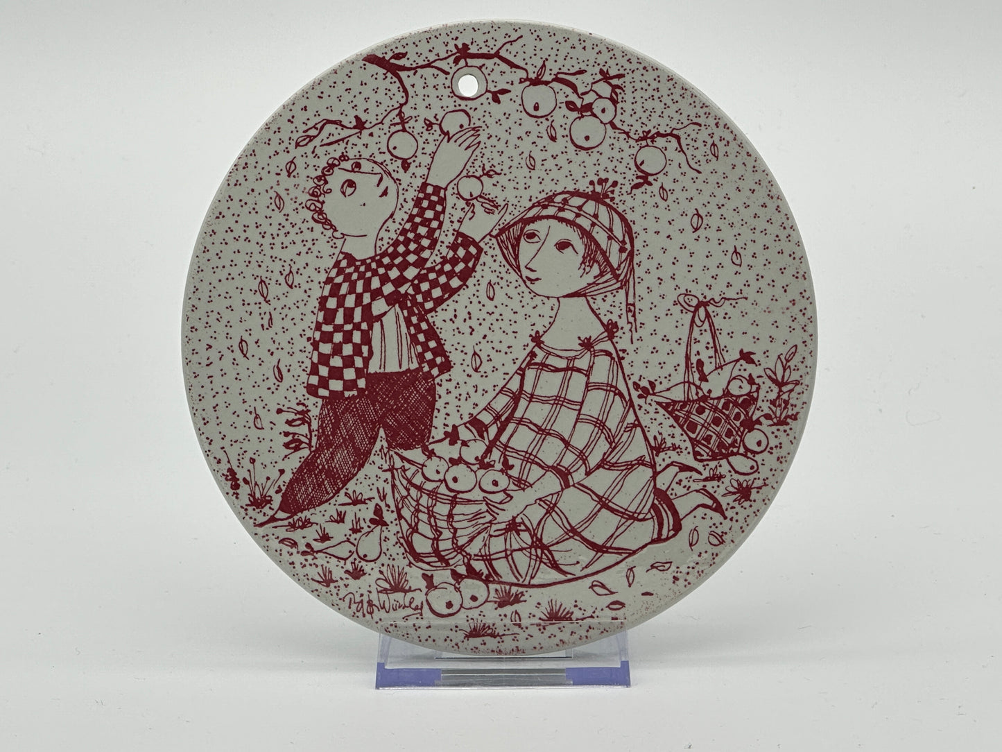 Björn Wiinblad - Month plaque - Ø15cm Scandinapan