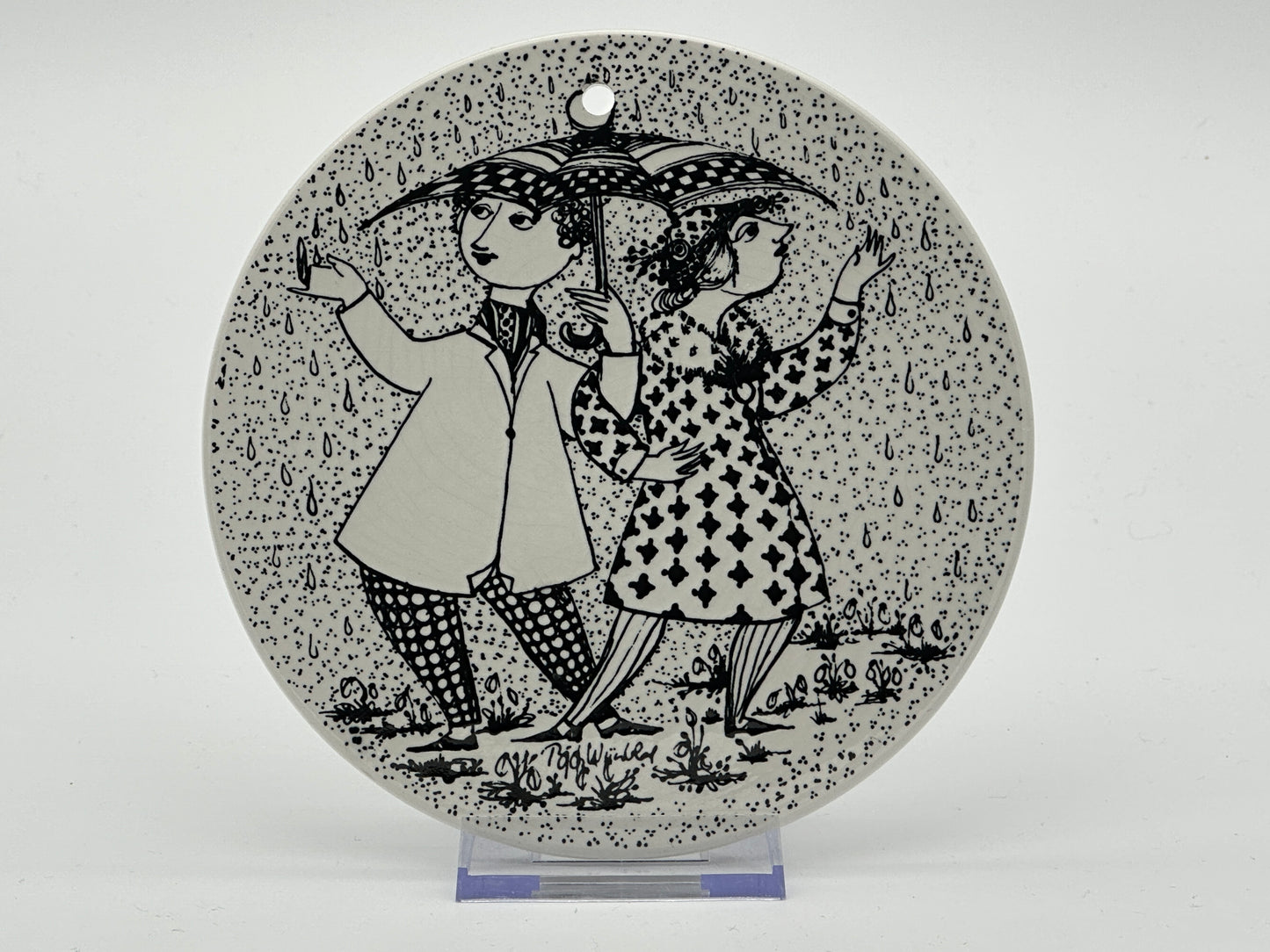 Björn Wiinblad - Month plaque - Ø15cm Scandinapan