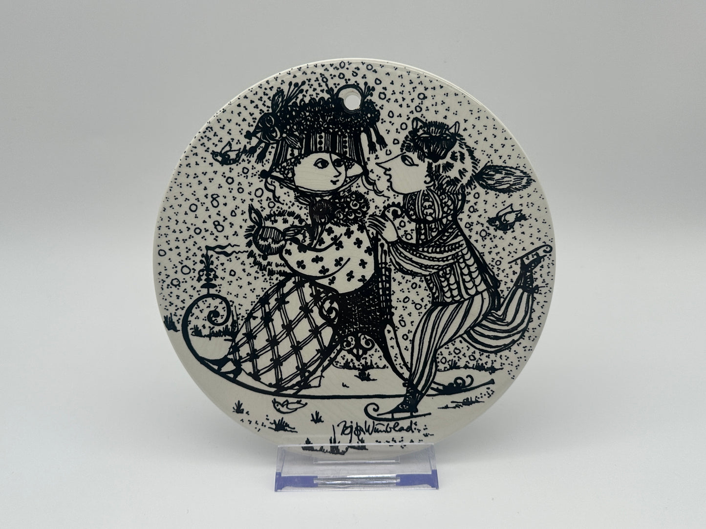 Björn Wiinblad - Month plaque - Ø15cm Scandinapan