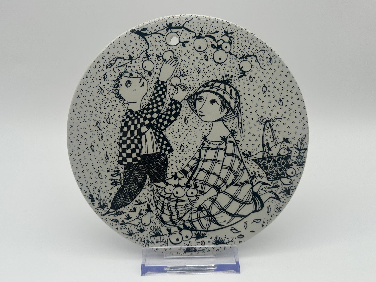Björn Wiinblad - Month plaque - Ø15cm Scandinapan