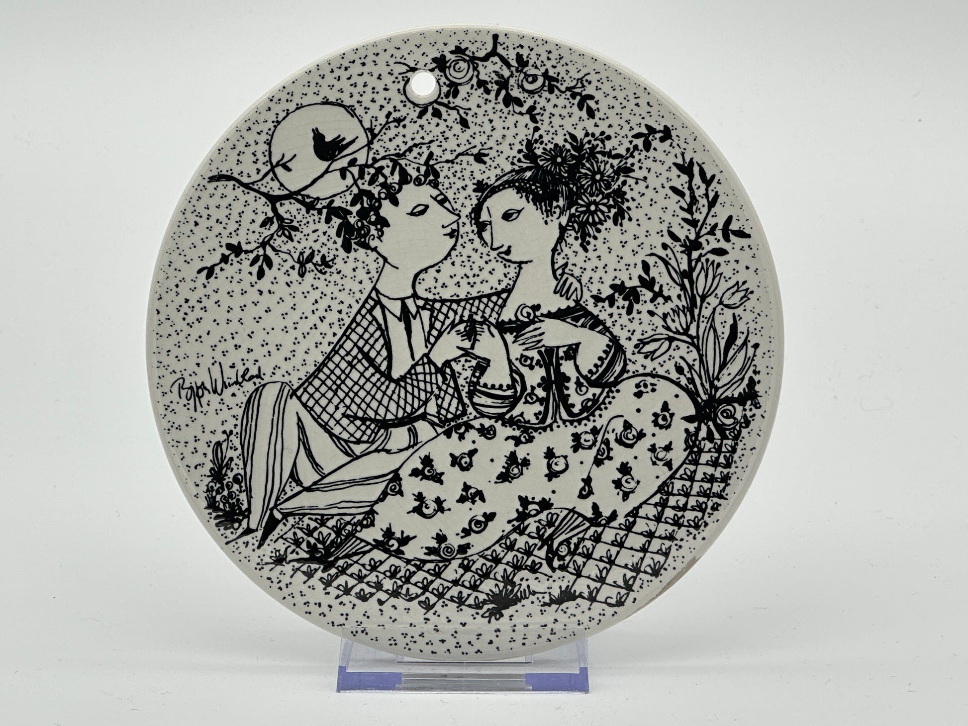 Björn Wiinblad - Month plaque - Ø15cm Scandinapan