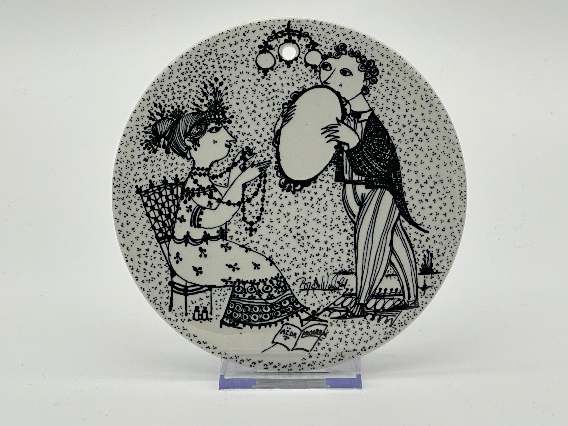 Björn Wiinblad - Month plaque - Ø15cm Scandinapan