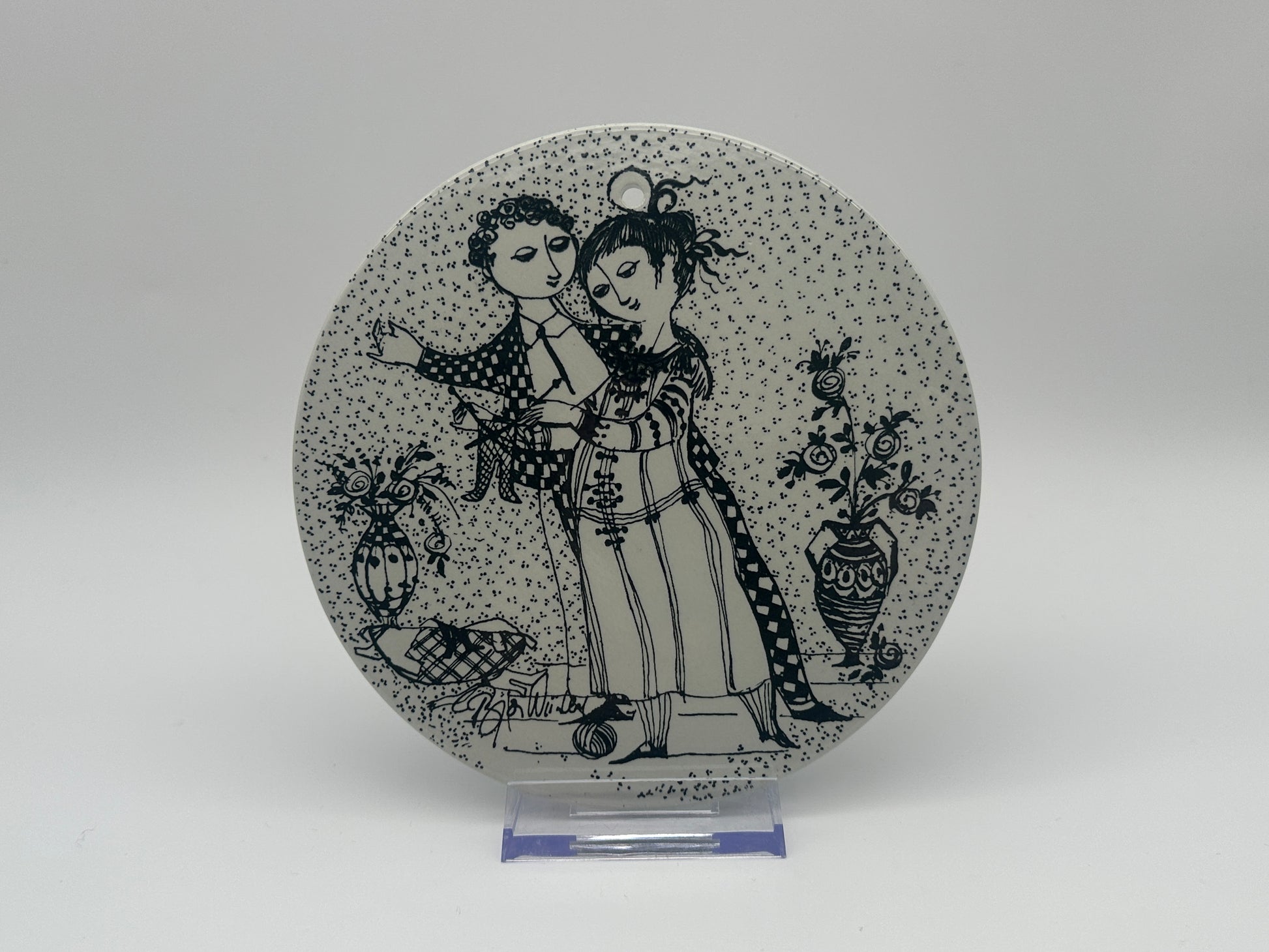 Björn Wiinblad - Month plaque - Ø15cm Scandinapan