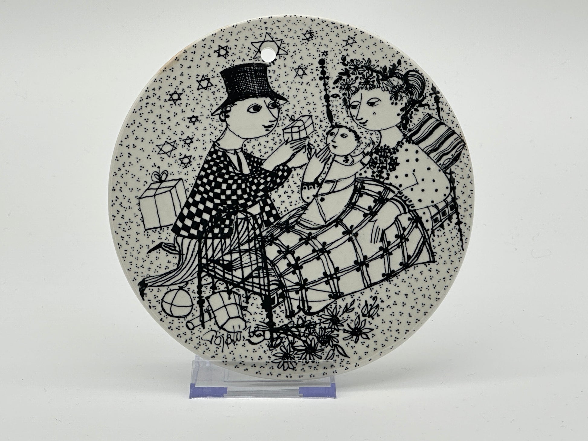 Björn Wiinblad - Month plaque - Ø15cm Scandinapan