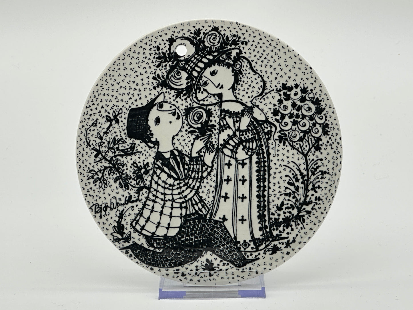 Björn Wiinblad - Month plaque - Ø15cm Scandinapan