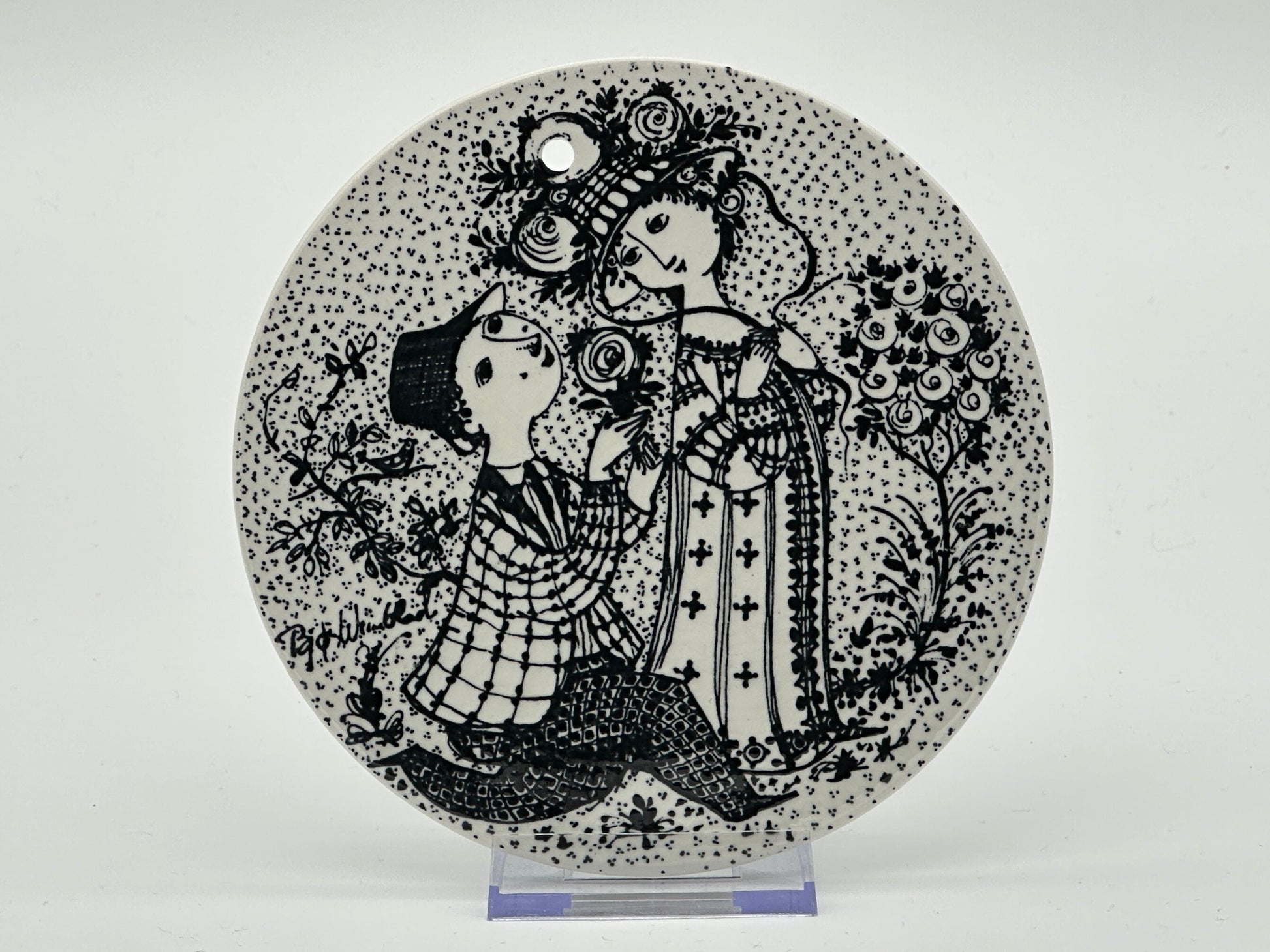 Björn Wiinblad - Month plaque - Ø15cm Scandinapan