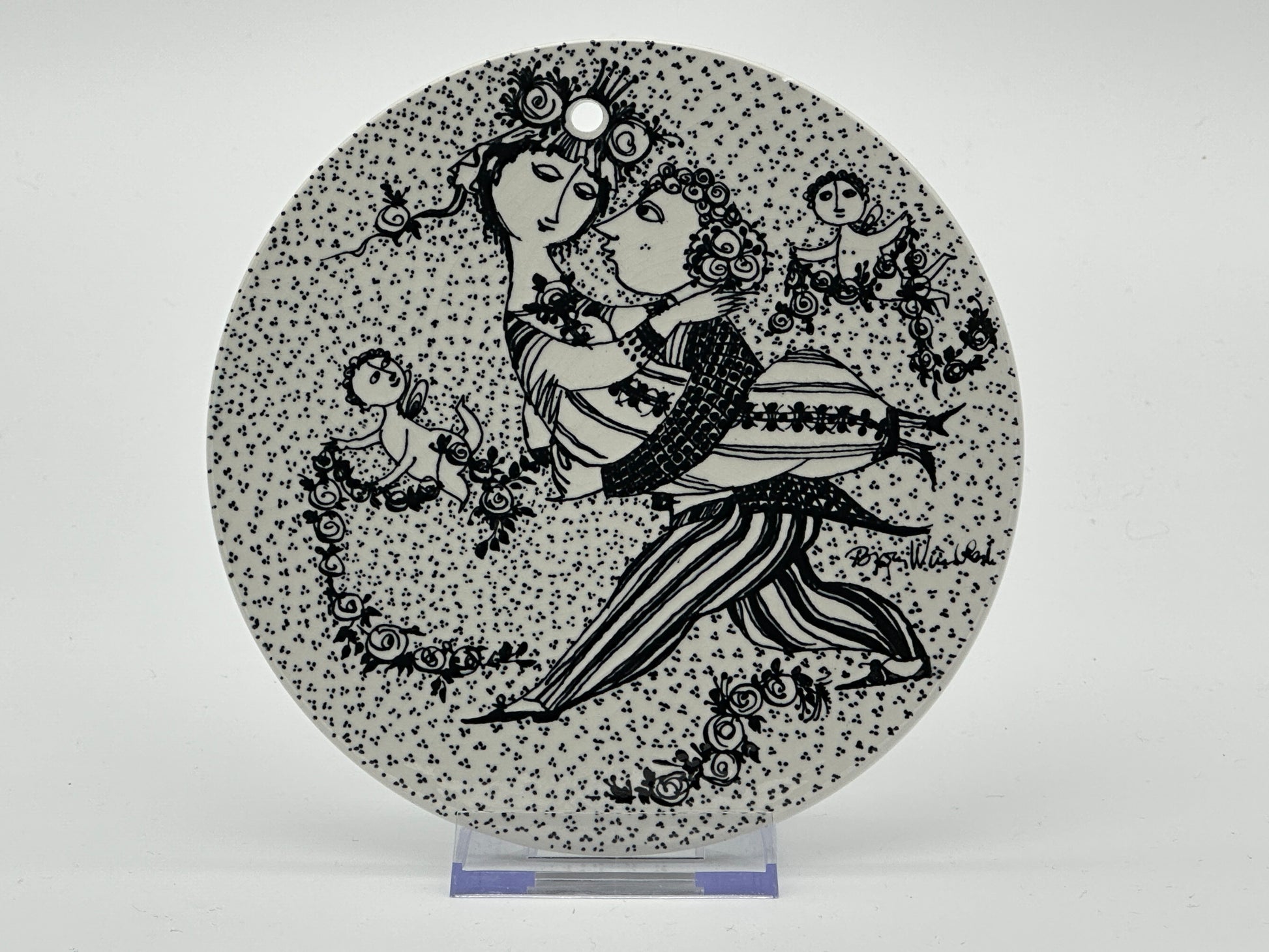 Björn Wiinblad - Month plaque - Ø15cm Scandinapan