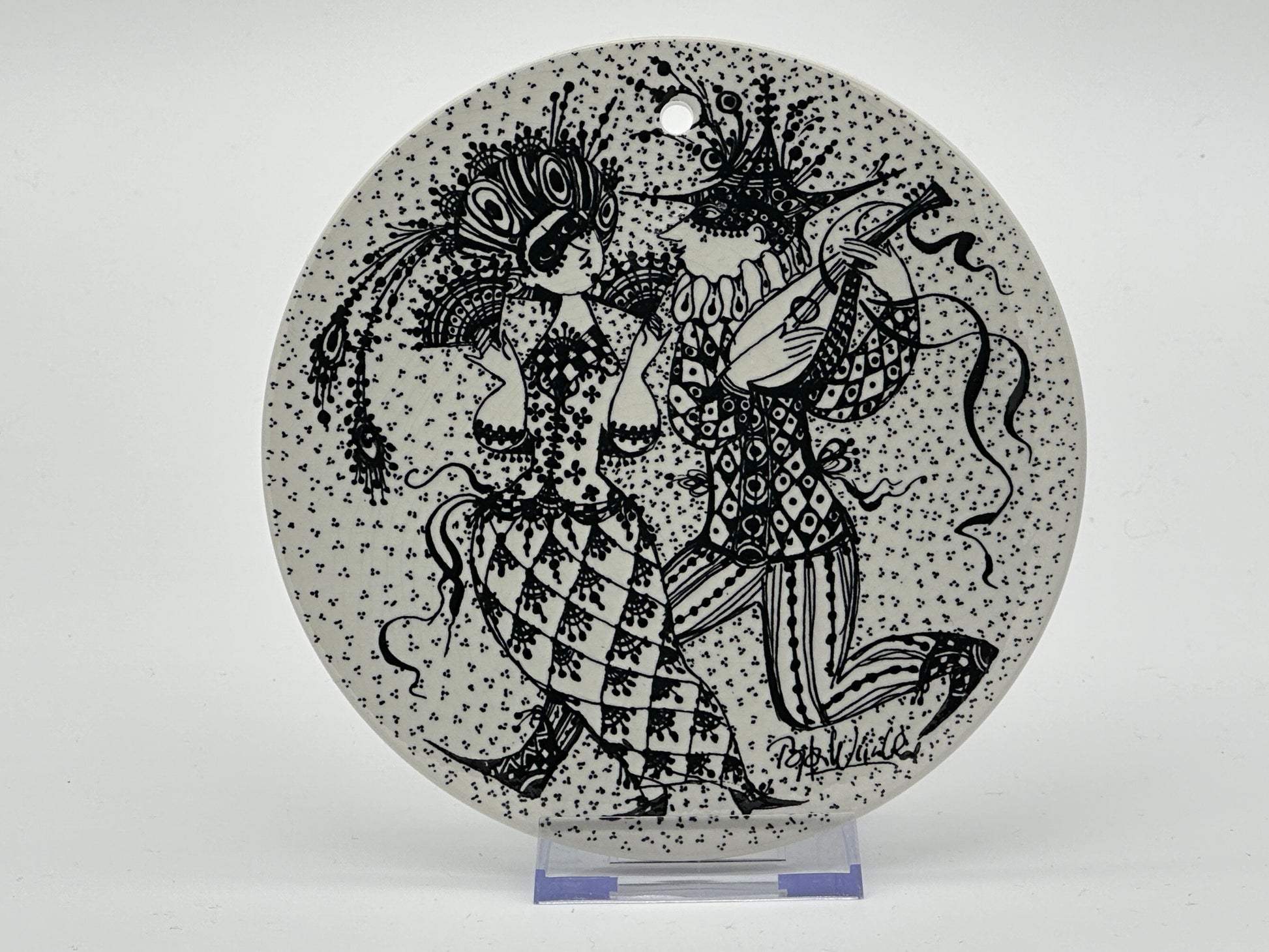 Björn Wiinblad - Month plaque - Ø15cm Scandinapan