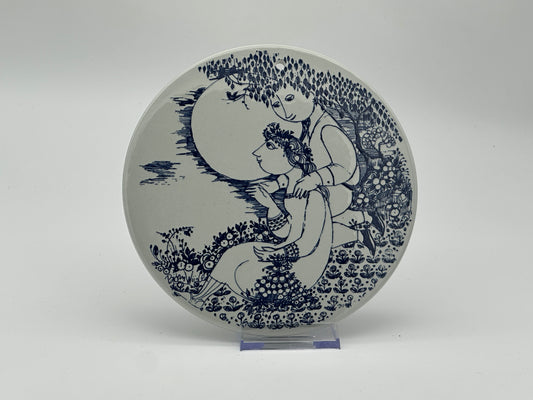 Bjørn Wiinblad - Plaque - Daybreak, Noon, Twilight - Ø18cm Scandinapan