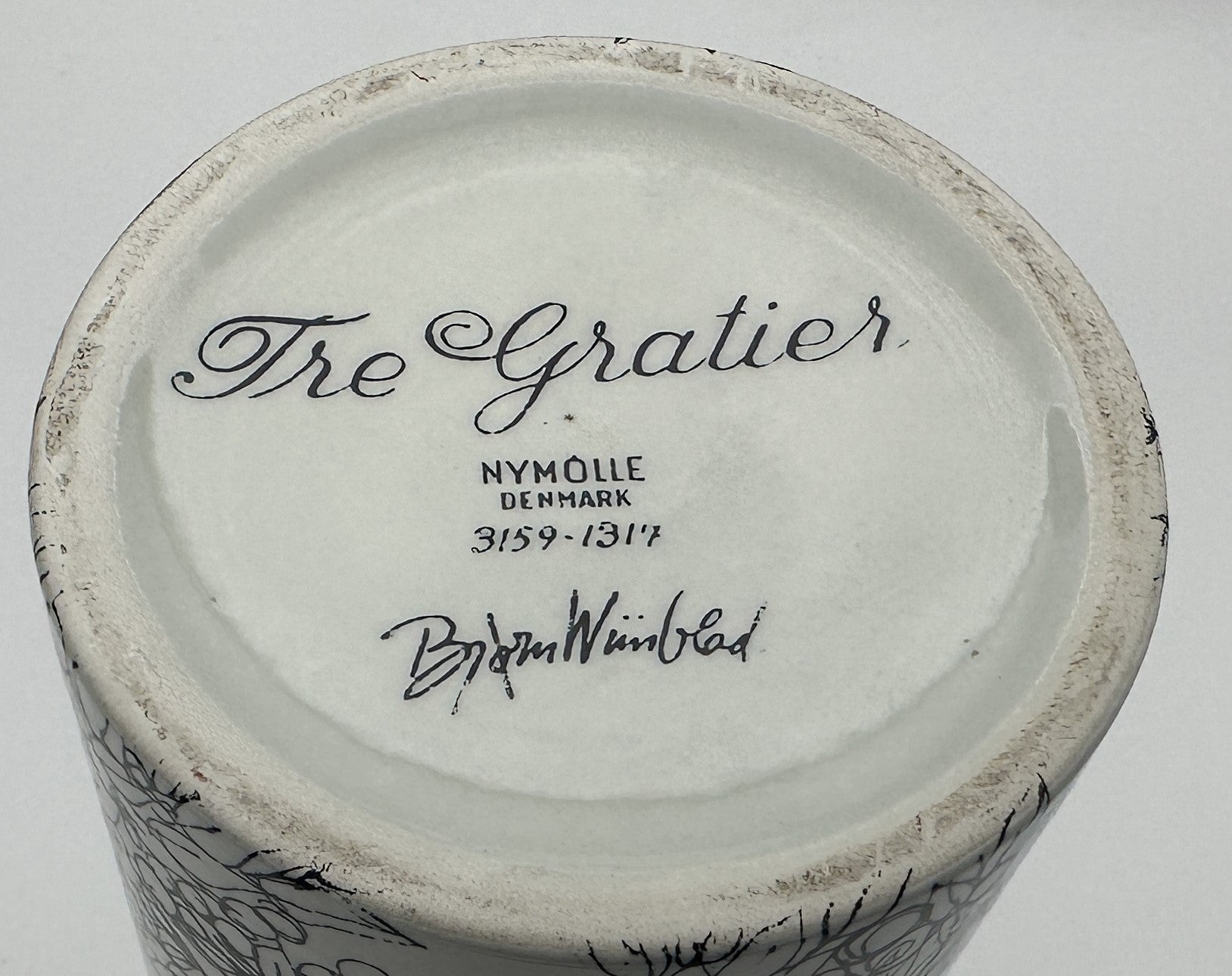 Bjørn Wiinblad - Vase - Three Graces - 3159-1317 - 28cm Scandinapan