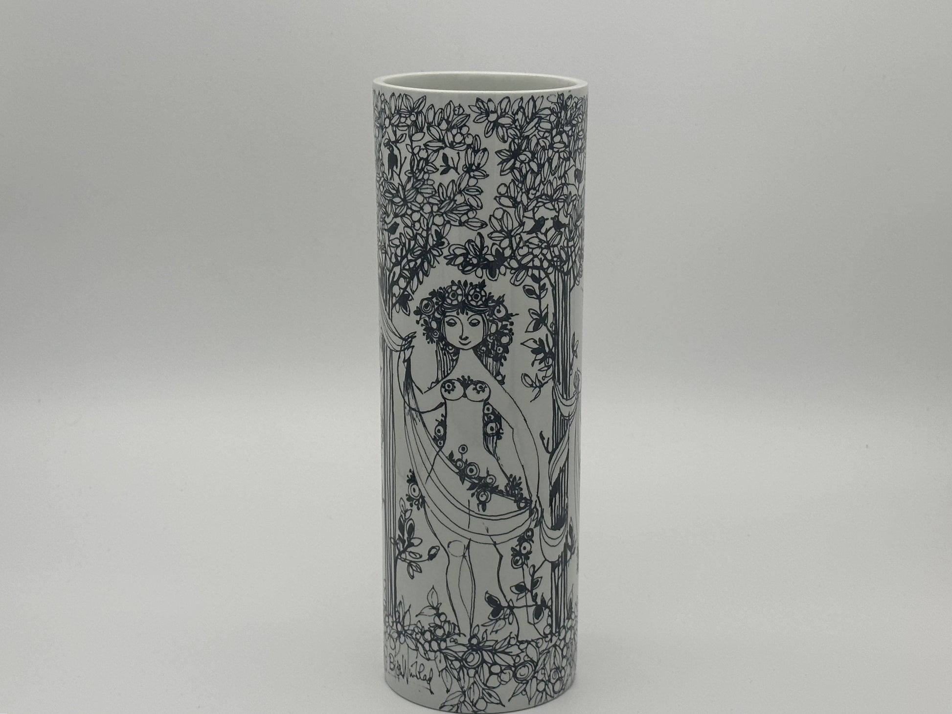 Bjørn Wiinblad - Vase - Three Graces - 3159-1317 - 28cm Scandinapan