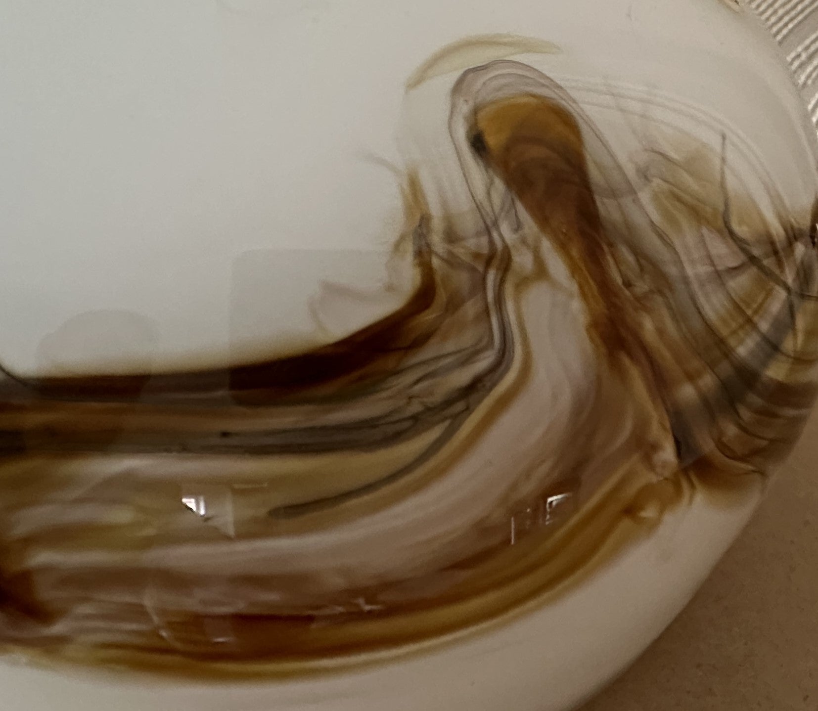 Holmegaard - Table lamp - Opal white/brown - 40cm Scandinapan