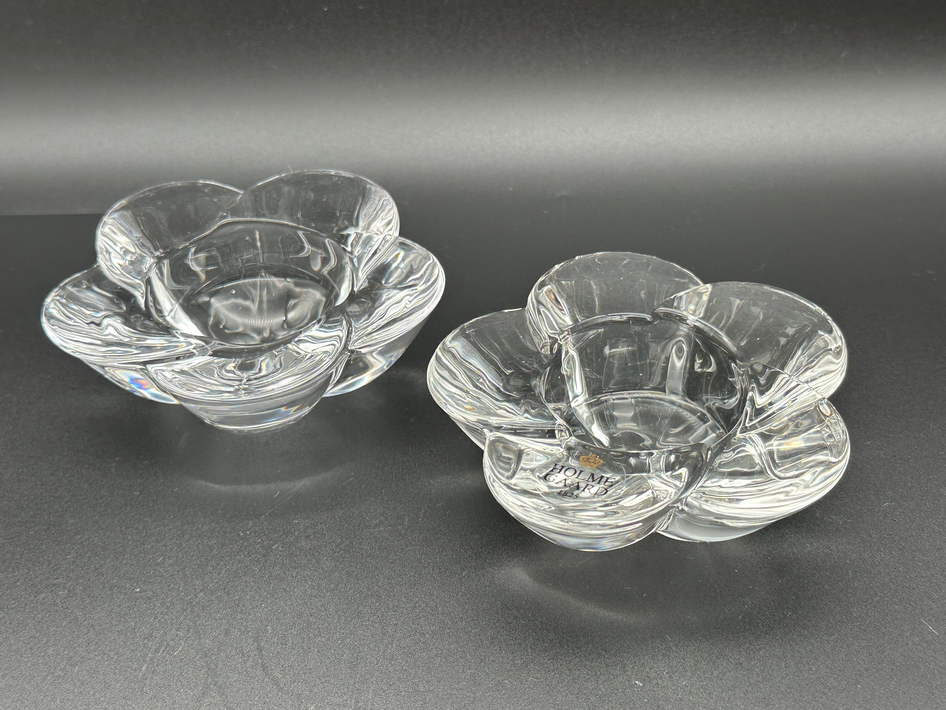 Holmegaard - Tea candle holder - Flower Scandinapan