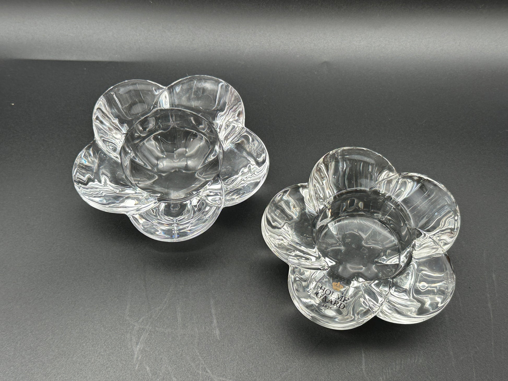 Holmegaard - Tea candle holder - Flower Scandinapan