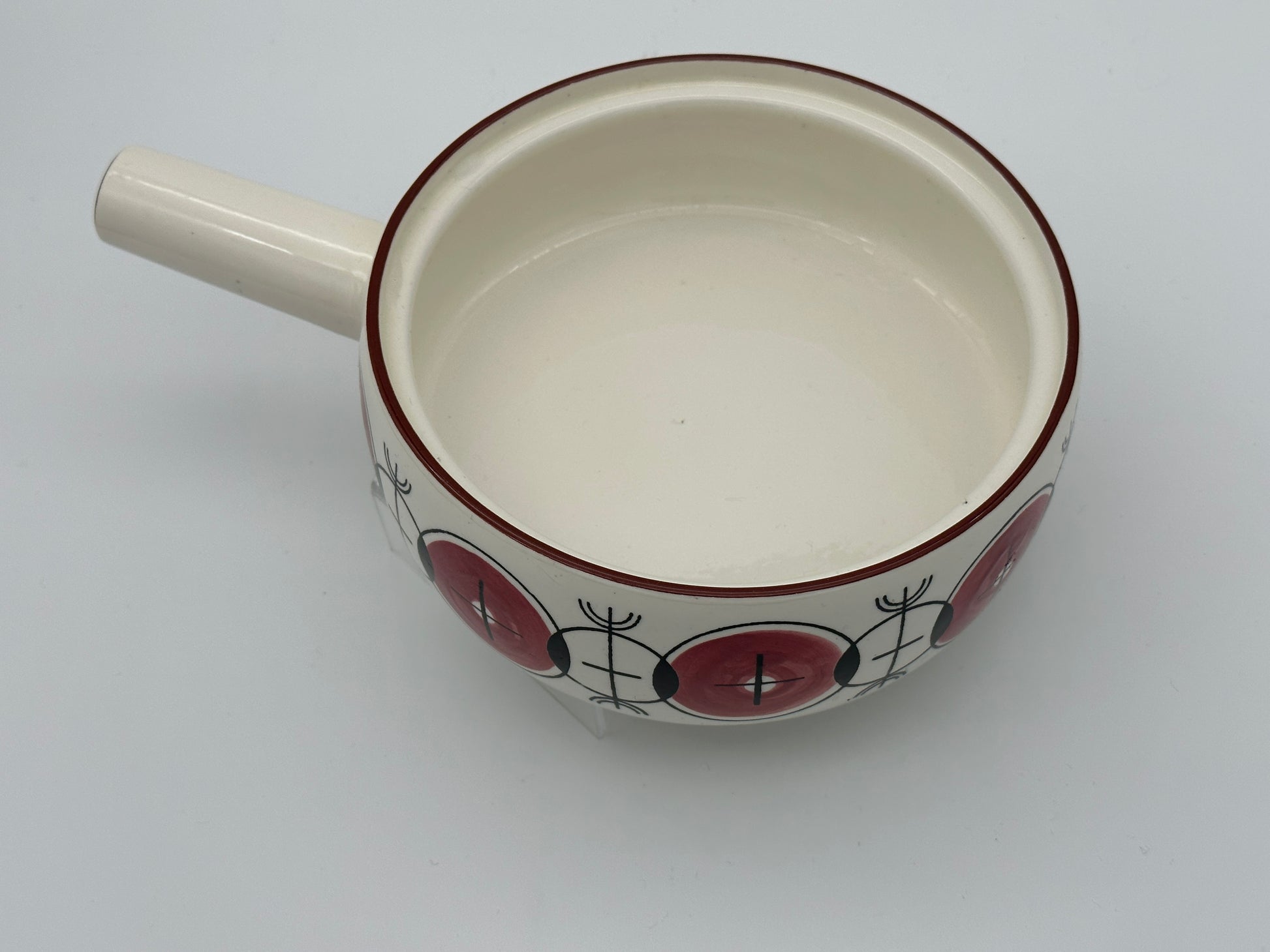 Knabstrup - Dish with handle and lid - Ø16cm Scandinapan