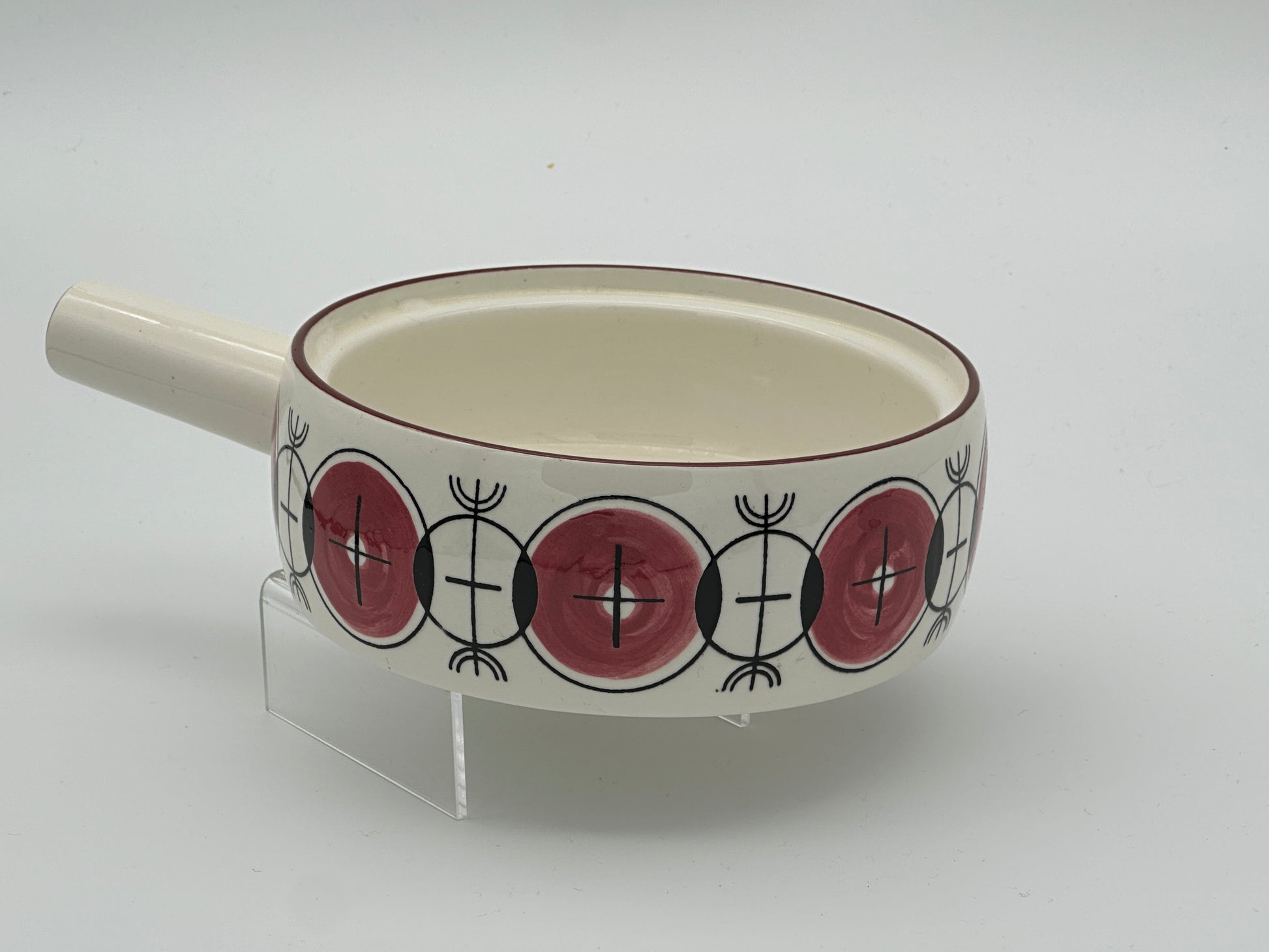 Knabstrup - Dish with handle and lid - Ø16cm Scandinapan