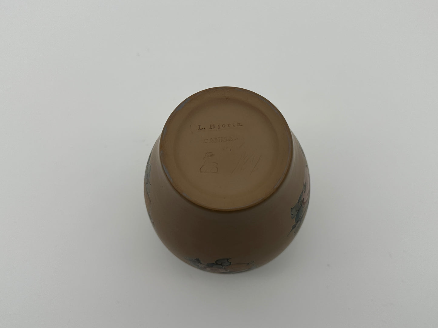 Lauritz Hjorth - Vase - 14cm - Ø8cm - Brown - Fruit Scandinapan