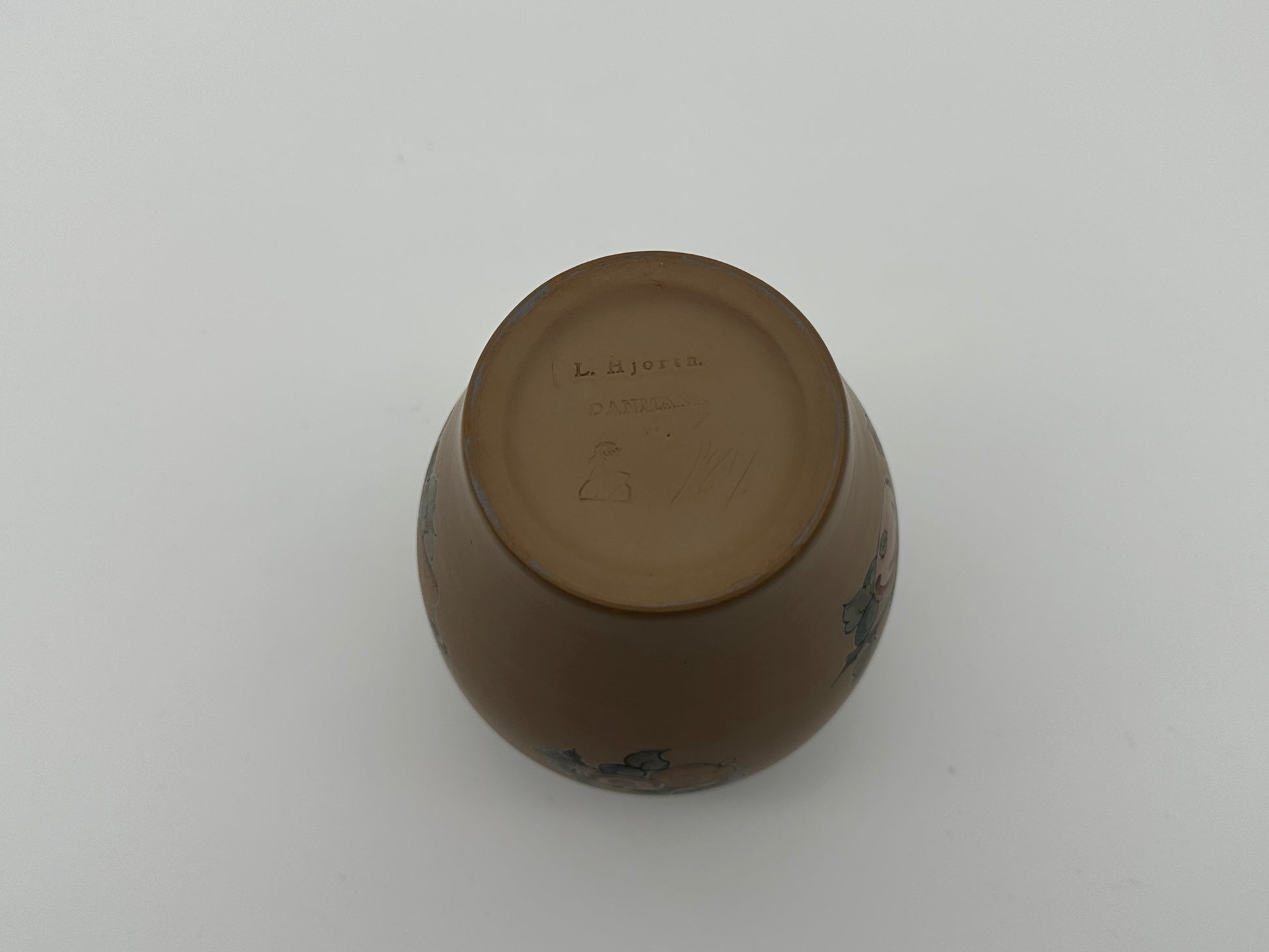 Lauritz Hjorth - Vase - 14cm - Ø8cm - Brown - Fruit Scandinapan