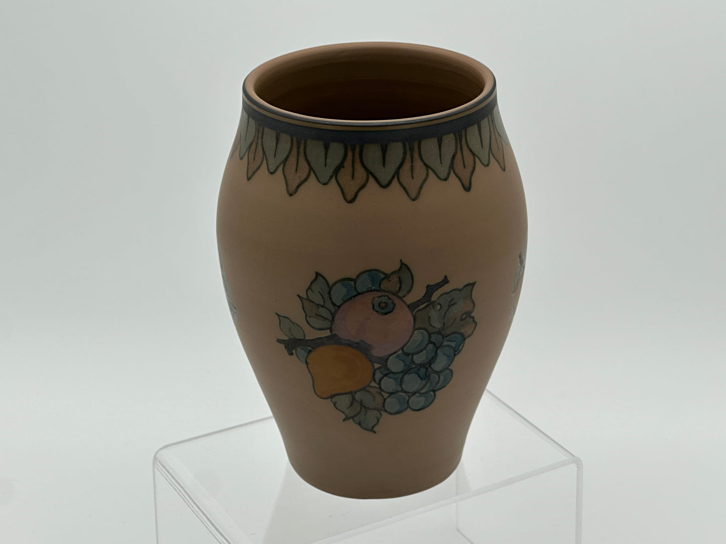 Lauritz Hjorth - Vase - 14cm - Ø8cm - Brown - Fruit Scandinapan