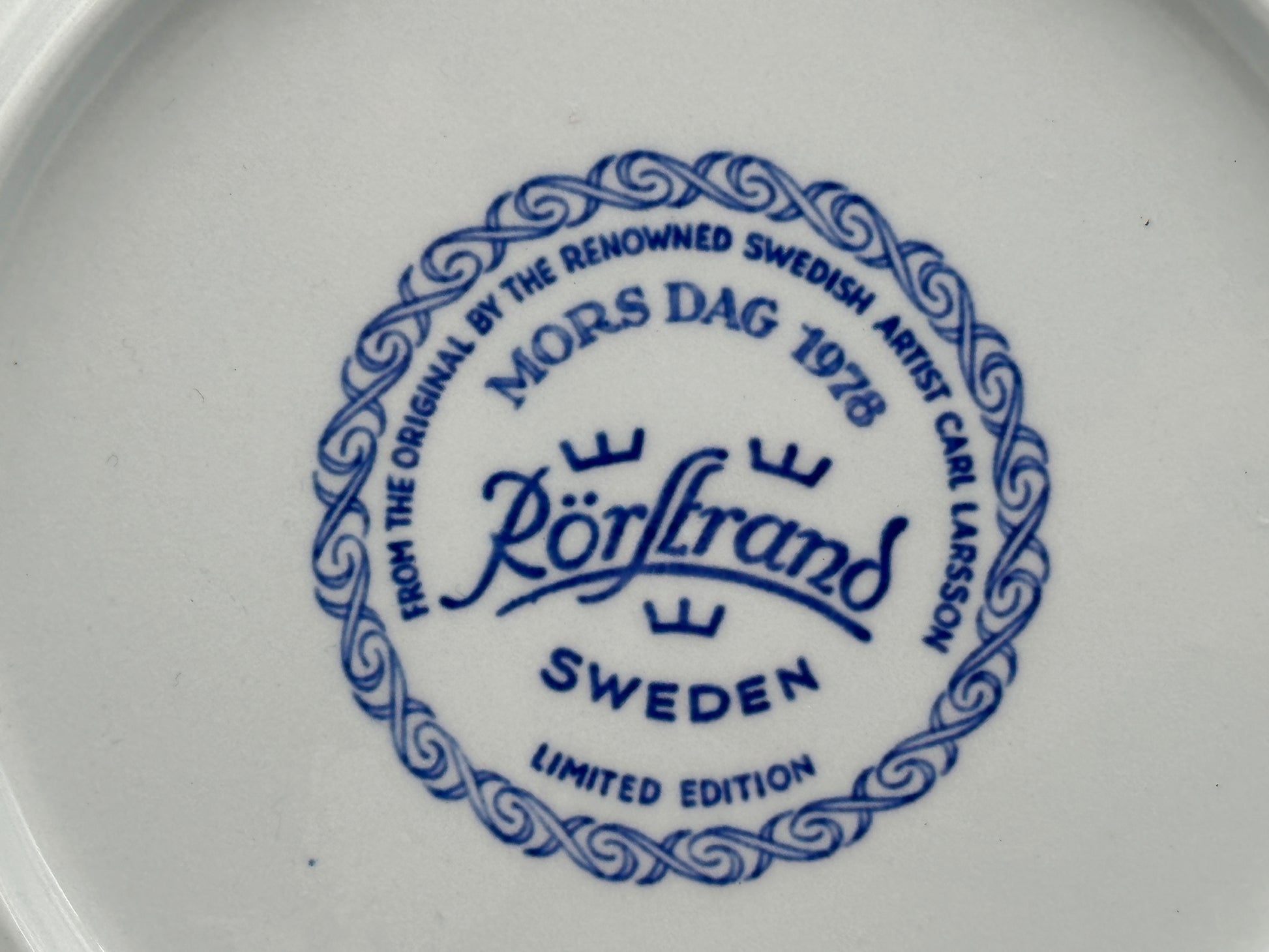 Rörstrand - Mothers day plaque - 1971 & 1978 Scandinapan
