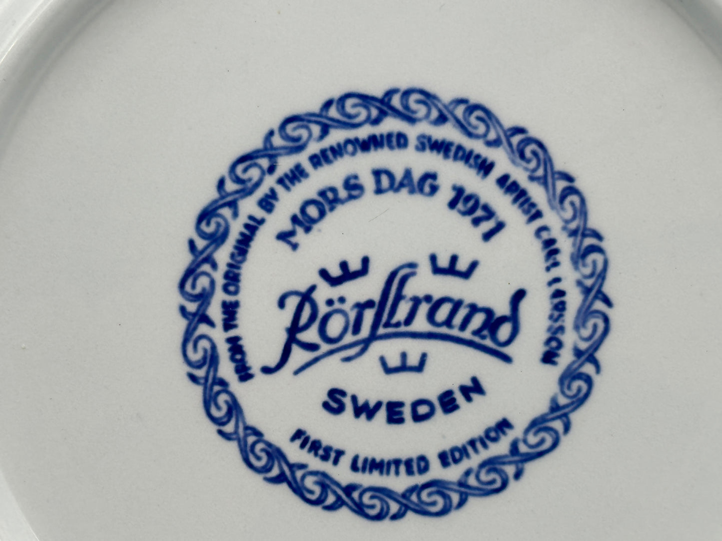 Rörstrand - Mothers day plaque - 1971 & 1978 Scandinapan
