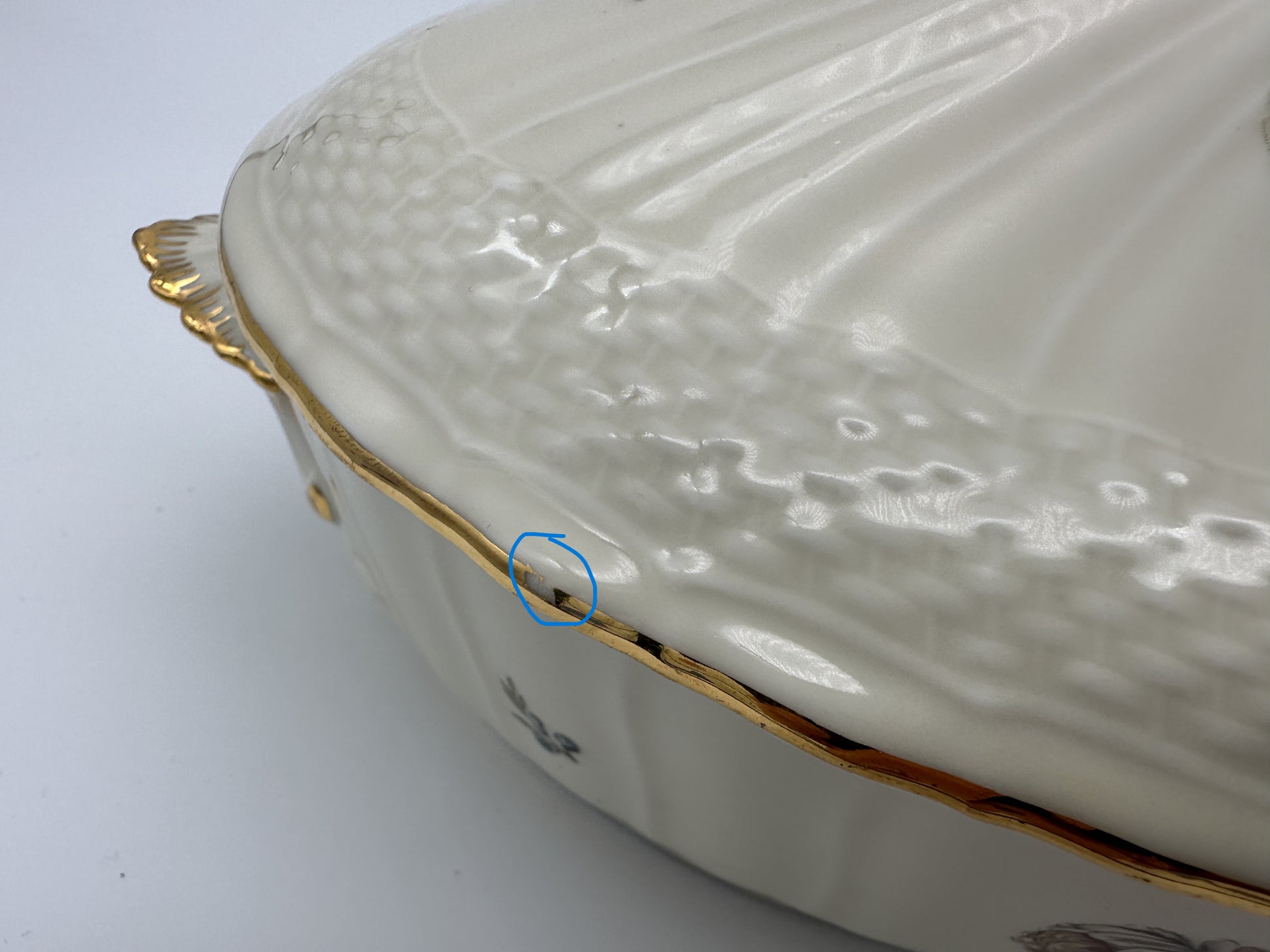 Royal Copenhagen - Frijsenborg - Oval lided bowl - 910/1702 - 1951 Scandinapan