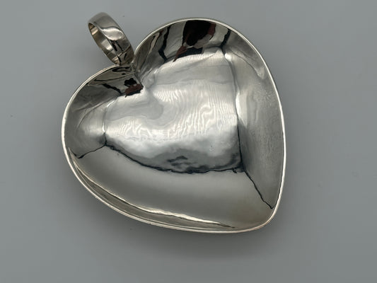 Heart bowl - Danish Goldsmiths Silverware Factory - Anno 1954 - 830 Silver Scandinapan
