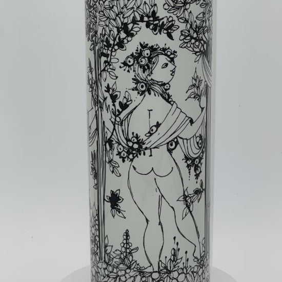 Bjørn Wiinblad - 3 graces - large vase - tall vase - decorative vase - Artistic vase - 3159 - 1317 - Nymølle 